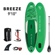 Brand New 2021 Aqua Marina Breeze Inflatable Stand Up Paddle Board iSUP w/paddle