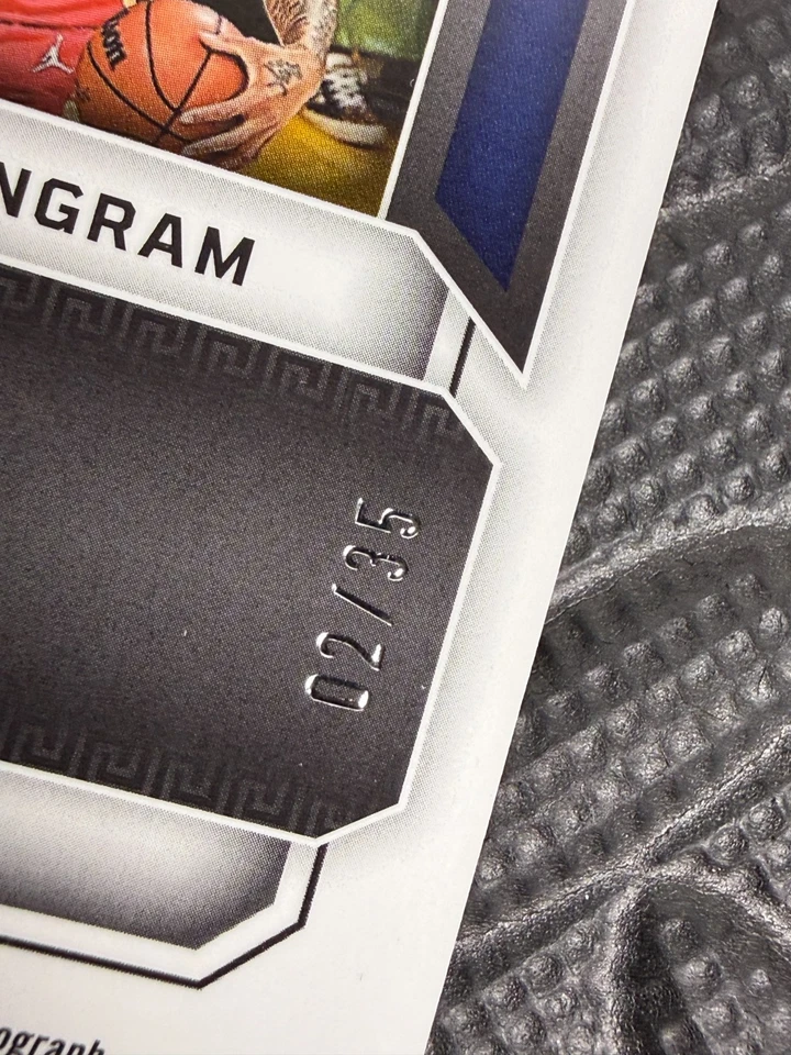 Parche grabado naranja Brandon Ingram 22-23 materiales matriz obsidiana automático/35 SSP Foto 3 de 3