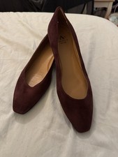 Aquatalia Burgundy Suede Pointed Toe Slip-on ...