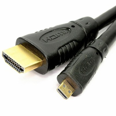 1,8 m Micro D HDMI v1.4 High-Speed-Kabel auf HDMI für Telefone & Kameras [006802]