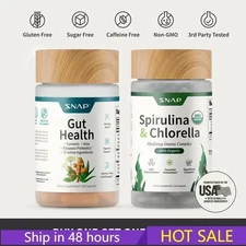 SNAP Gut Health Supplement With Tumeric Aloe Probiotic Helps Digestion Bloat Two