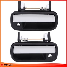 Door Handle Chrome Outside Front Right Left 2pcs for 89-95 Toyota Pickup 4Runner