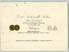 10703033 - 5650 Solingen Factory Carl Schmidt Sohn Visitor Advertisement Solingen
