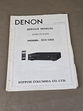 Denon Stereo CD Player DCD-3300 Service Manual D-6061