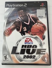 EA Sports NBA Live 2002 PS2 Basketball Video Game Manual Included