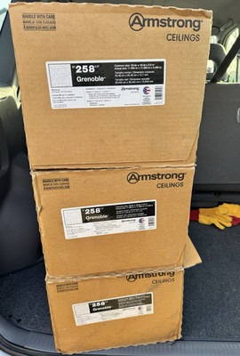 Armstrong Ceilings 12'' x 12'' Grenoble 258 Ceiling Tiles 3X40 NOS
