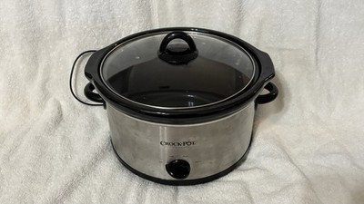 Crock-Pot 7 Quart Manual Slow Cooker Stainless Steel, Oval Working Good