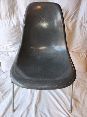MCM VINTAGE EAMES DSS chair ELEPHANT HIDE GREY original MILACRON STAMP 1965-1978