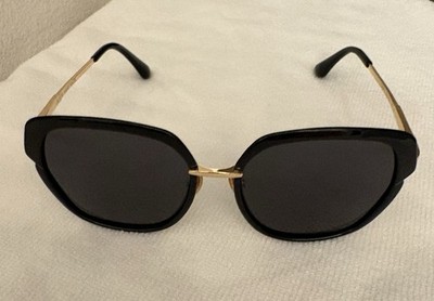 Olieye Women s Frames Only Geometric 55-18-47 Black Gold (Len s Some Scratches)