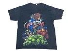 Vintage Mad Engine Marvel X Men Graphic T Shirt XL Wolverine Iron Man Hulk Storm