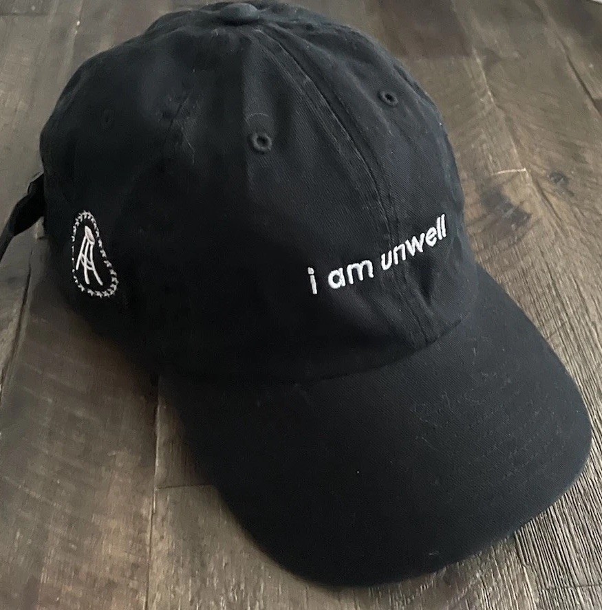 Original Call Her Daddy barstool navy I am unwell baseball cap dad hat Original Embroidered Hat – Oh My Millie main image 3