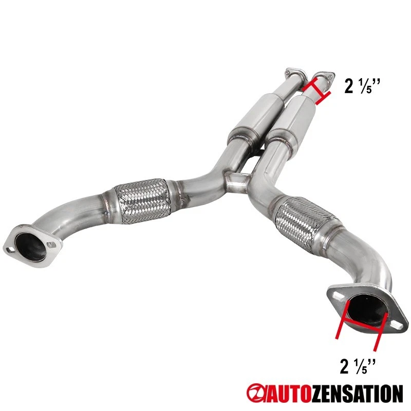 Fit 2003-2007 Infiniti G35 Coupe 2Dr Titanium Tip Catback Exhaust System Racing Foto 2 de 4
