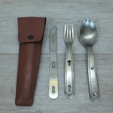 Vintage Boy Scouts of America Imperial Stainless Utensil Set Knife Fork Spoon US