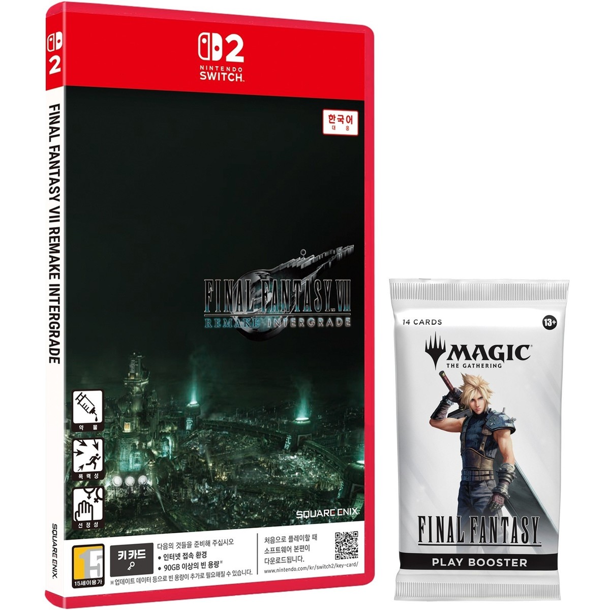 Switch 2 Final Fantasy VII Remake Intergrade + MTG Booster Card