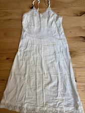 Cotton & Lace Vintage 1960's Full Slip Ivory