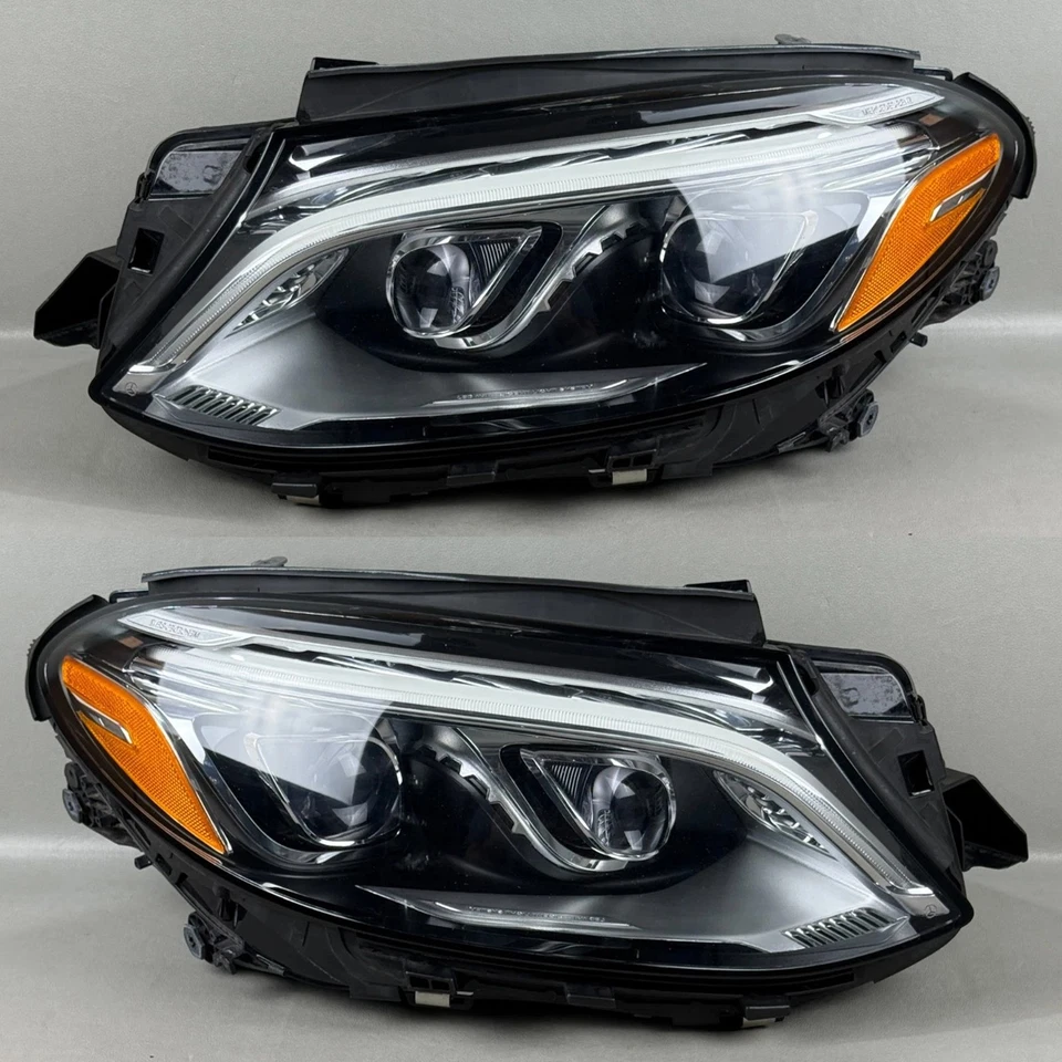 LED Headlight Left / Right Side Assembly For 2016-2019 Mercedes Benz GLE350 W166 Foto 4 de 4