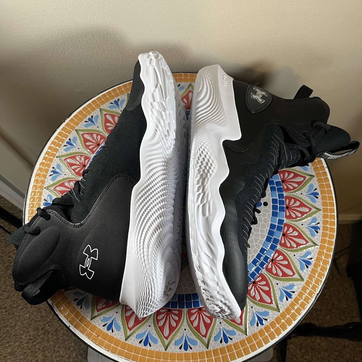 Under Armour UA Ace Highlight Mens Sz 12.5 Court Sneakers 3027083-001 Black Under Armour UA Ace Highlight Mens Sz 12.5 Court Sneakers  main image 3