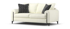 Sofology Porter Fabric 3 Seater in Ivory/Otis Mono Mix