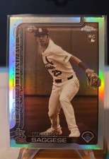2025 Topps Chrome - Thomas Saggese #87 Sepia Refractor (RC)