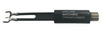 75 to 300 Ohm UHF VHF Matching Transformer Coax to Twin Lead RF Adapter