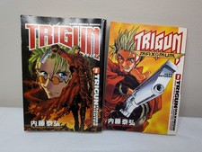 Lot of 2 Trigun Manga Softcover Books Vol 1 Trigun Maximum 1st Edition Nightow
