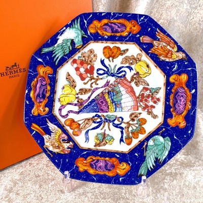 Vintage Hermes Pierres d'Orient et d'Occident Teller 24 cm Porzellan Geschirr