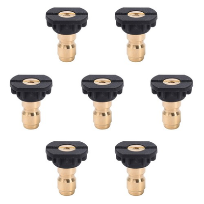 #ad Pressure Washer Tips 7 Pack Power Washer Soap Nozzles 65 Degree Black 1 4 ... $18.55