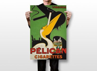 Pelican Cigarettes Original Vintage Wall Art Home Decor - POSTER 20x30