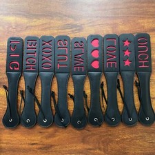 Bondage Flogger Double-deck Spanking Paddle BDSM Couples Sex Toy Restraint Whip