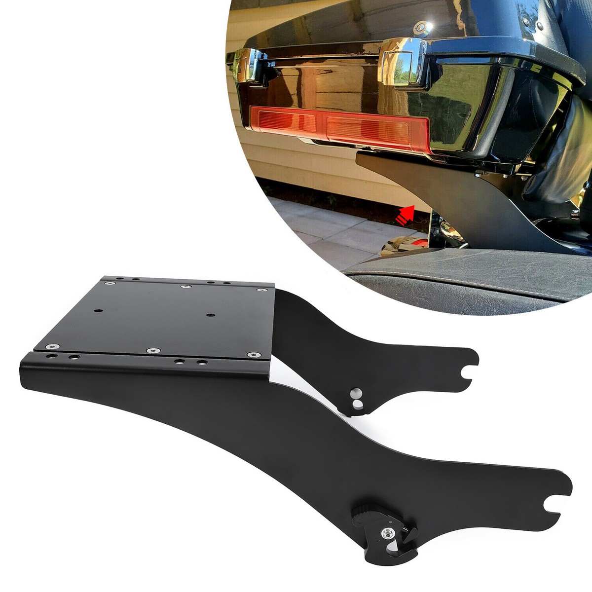  motorrad Santiago 上下セット For Harley Touring Road King 97-08 Razor Choppped Luggage Trunk