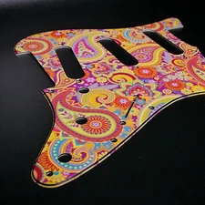 Fender Strat Pickguard • Paisley #1 • Custom Pickguard • Graphic