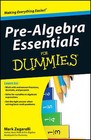 Pre-algebra Essentials for Dummies by Mark Zegarelli (Paperback, 2010)
