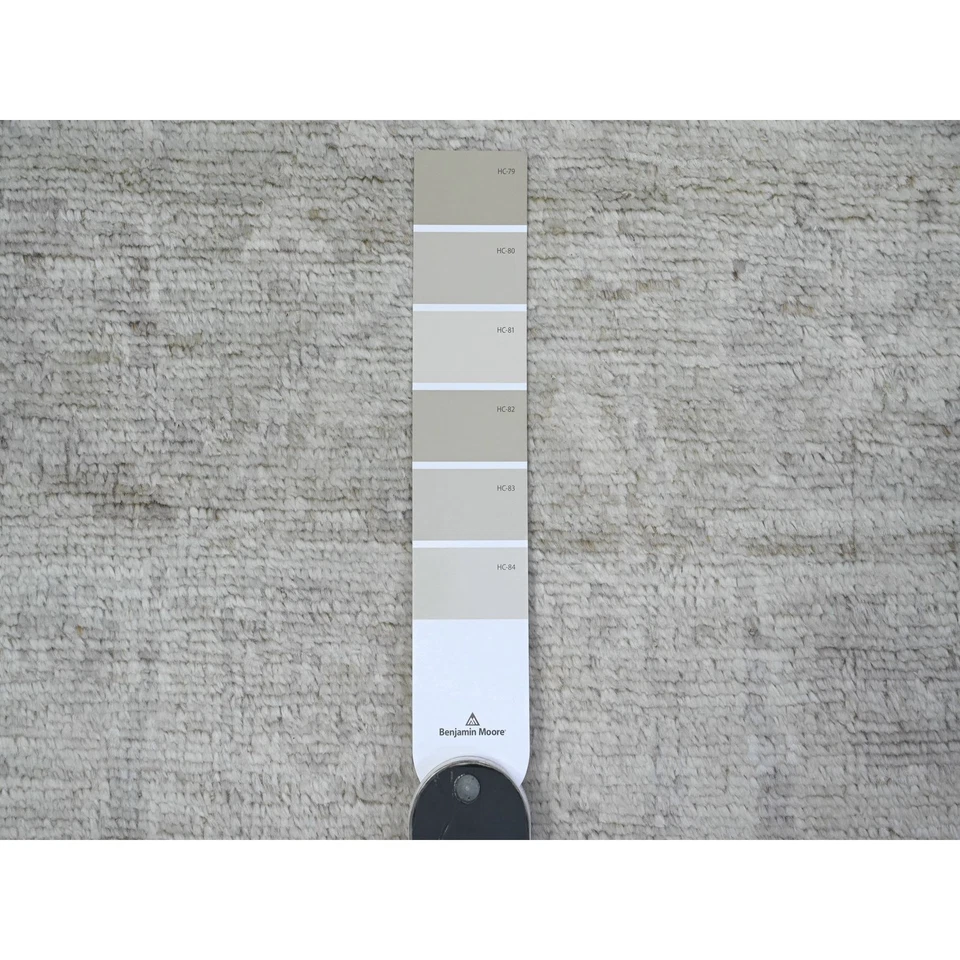 2'9"x11'9" Silver Chalice Gray Angora Oushak Runner Oriental Rug G89535 - Image 3 of 4