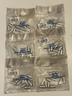 Qty 6 Pkg. Satellite Precision Point Inserts for 2117 Aluminum Arrows - 6 DZ NEW