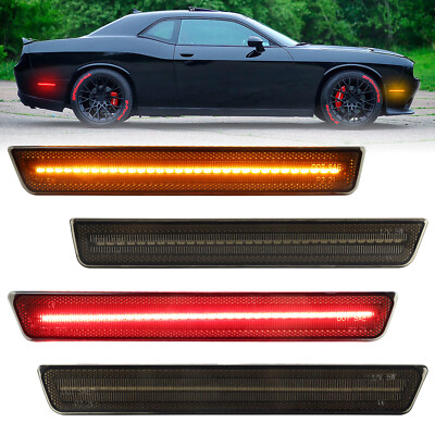 4x LED Seitenmarkierungsleuchten vorne hinten für 2015-2022 Dodge Challenger