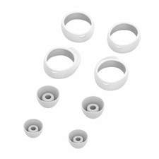 Samsung Galaxy Buds Replacement Ear Gels 12 Piece Set Wingtips Eartips WHITE NEW