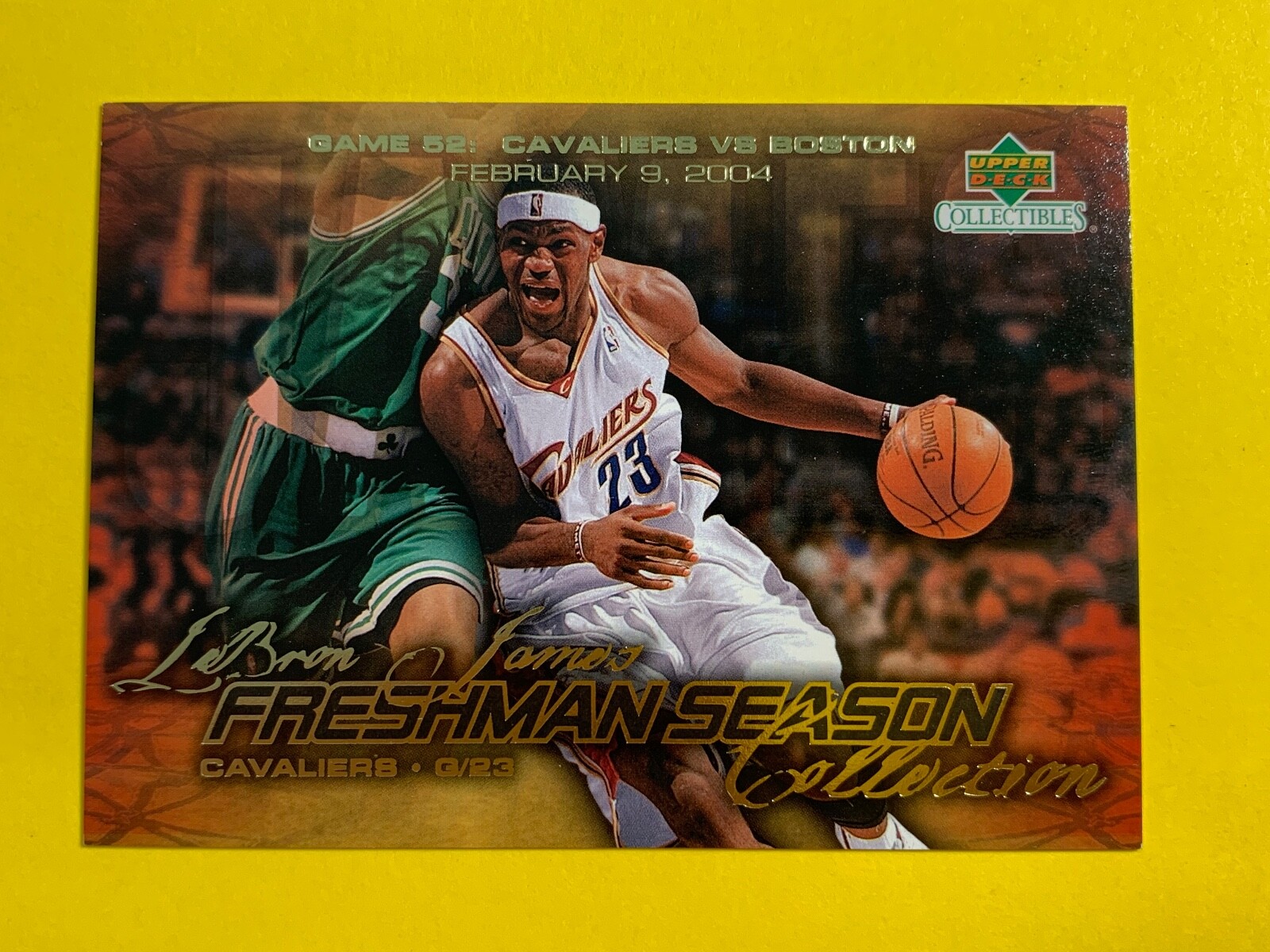 2004 upper deck #52  LEBRON JAMES FRESHMAN SEASON COLLECTION