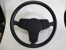 Used 1976-83 Rubber Porsche 924944 3-spoke Steering Wheel Black 113-415-795-c