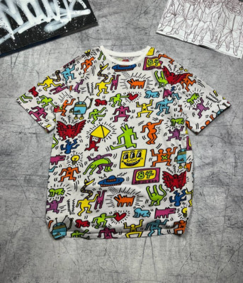 T-Shirt Keith Haring x Primark Classic Monogram All Over Print Size M