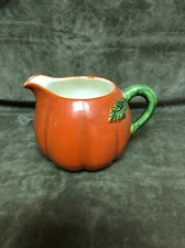 Vintage Red Orange Tomato Creamer Japan Pottery Maruhon Maruhan Ware