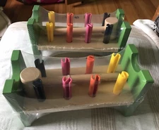 IKEA MULA Hammering Block Development Toy, Multicolor Birch, 18 months and older