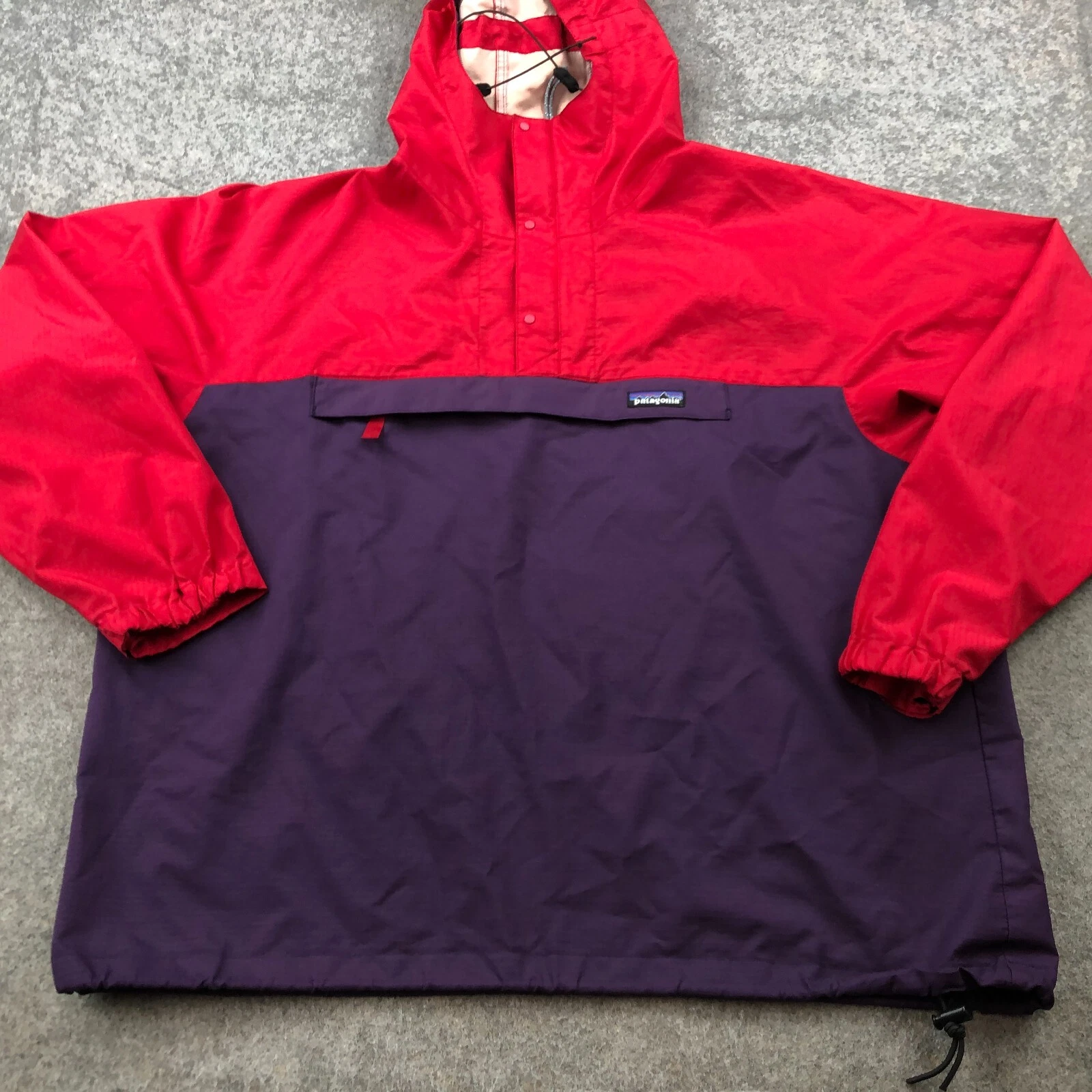 patagonia vintage pneumatic pullover 1/4 zip anorak jacket