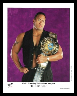 WWE THE ROCK P-500 OFFICIAL LICENSED ORIGINAL 8X10 PROMO PHOTO