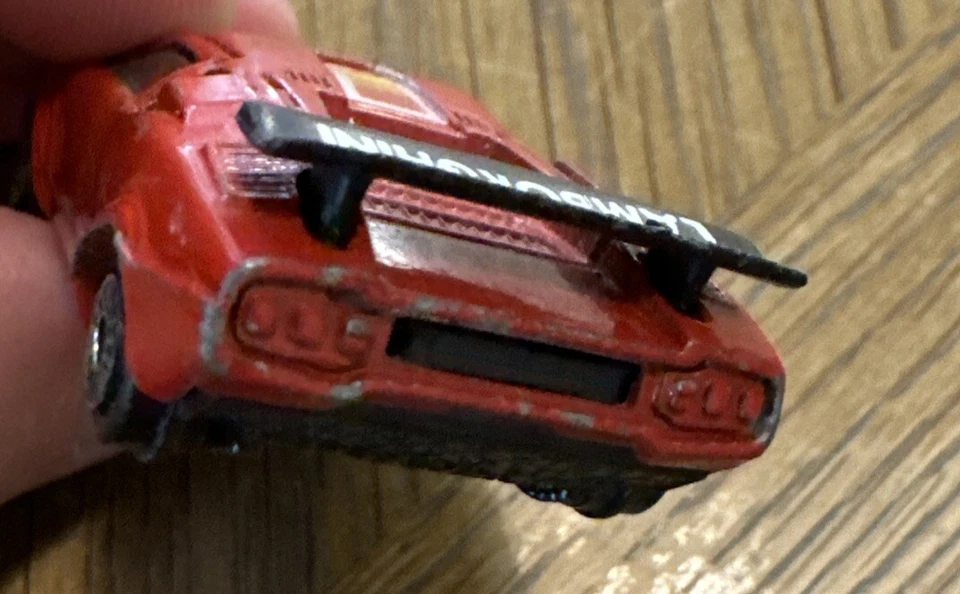 Vintage Zylmex Zee D61 LAMBORGHINI COUNTTACH Vermelho 1:64 Hong Kong Rodas Ok Conditi - Imagem 3 de 4