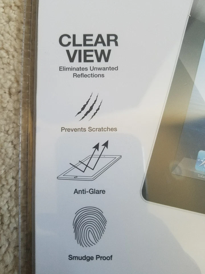 MERKURY 2 CLEAR PROTECTIVE SCREEN SHIELDS FOR IPAD 1 & 2 FOR TABLET BRAND NEW - Image 3 of 4