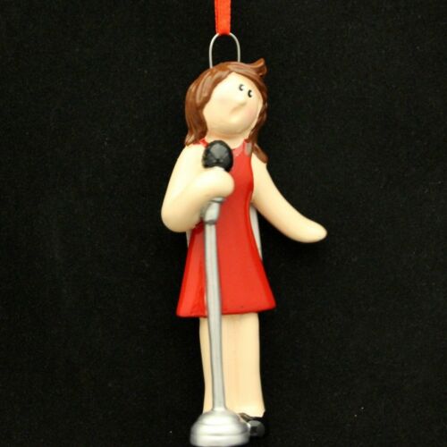 Singer Girl Personalized Christmas Tree Ornament - Picture 1 of 1