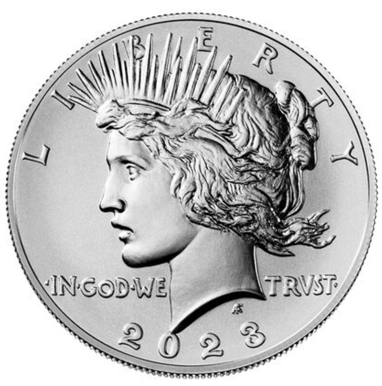 2023-P $1 PEACE DOLLAR NGC MS70 FDOI Lindall Bass Signature