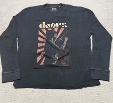 Jim Morrison The Doors Vintage T-Shirt Mens Large RIFF Long Sleeve Waffle Knit