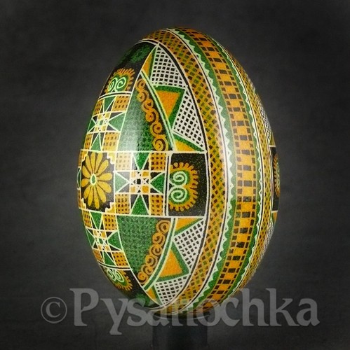 Real Ukrainian Pysanky Goose Pysanka Hand made Hutsul Easter Egg Osterei Pisanki - Picture 3 of 11