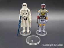 Star Wars Vintage - 60 Large CLEAR Figure Display Stands 1.5" - NEW! MIX & MATCH
